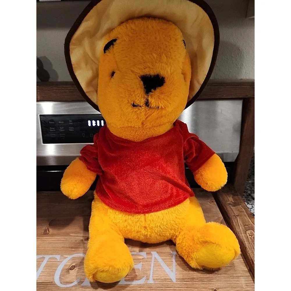 Winnie The Pooh Plush Bear Safari Hat Red Shirt 18